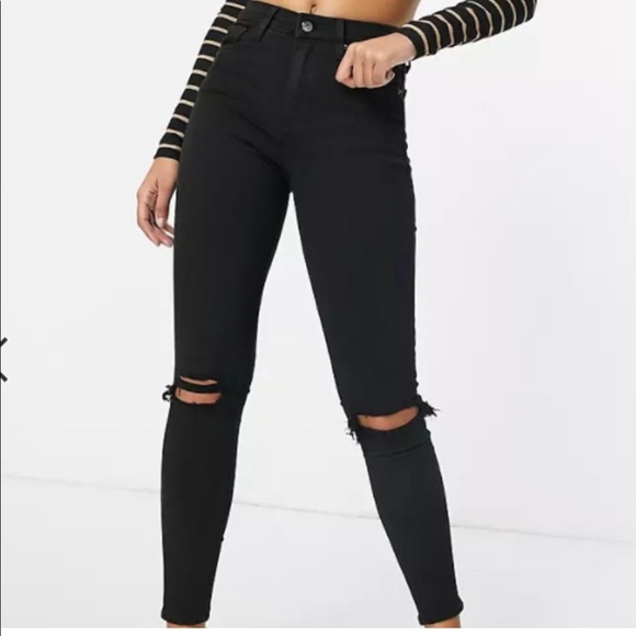 Top shop jamie jeans ripped knee - Picture 1 of 6